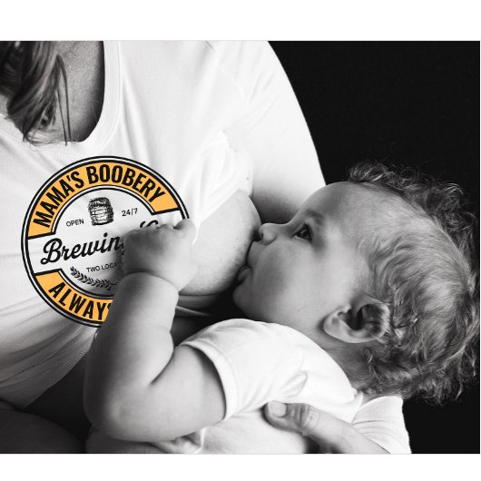 Moderne gepersonaliseerde grappige borstvoeding br trui