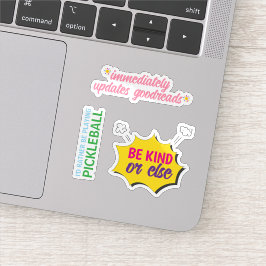 Moderne gepersonaliseerde grappige Humor kleurrijk Sticker