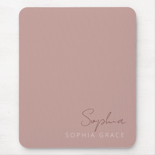 Moderne gepersonaliseerde handgeschreven script st muismat (Voorkant)