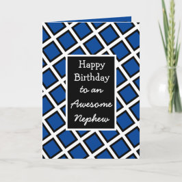 Moderne gepersonaliseerde Happy Birthday Nephew Kaart
