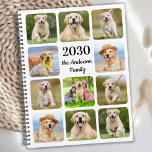 Moderne Gepersonaliseerde Hond Familie Kinder Foto Planner<br><div class="desc">De de kalender van de fotocollage van de douane planner voor uw familie, kinderen, of huisdieren. Houd al uw afspraken voor honden, of het nu gaat om diergeneeskundige bezoeken, puppy play datums, hondengrooming of training, allemaal georganiseerd, gezinsplanning en kinder afspraken! Onze fotoplanner heeft 11 foto's om te personaliseren, naam en...</div>