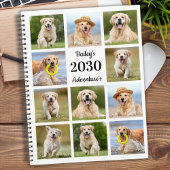 Moderne gepersonaliseerde huisdier hond foto colla planner