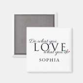 Moderne gepersonaliseerde inspirerende quote magneet (Voorkant / Achterkant)
