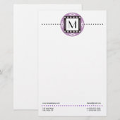 Moderne Gepersonaliseerde Kantoorbehoeften Met Briefpapier (Voorkant / Achterkant)