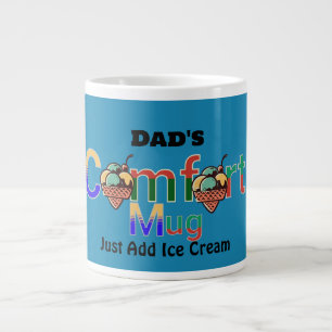 Moderne gepersonaliseerde kleur humor papa's comfo grote koffiekop