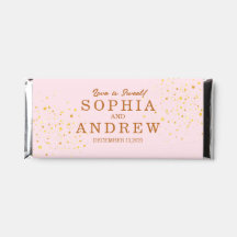 Moderne gepersonaliseerde koppel gouden glitter na