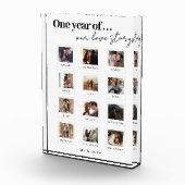 Moderne gepersonaliseerde koppels foto liefdesverh (Rechts)