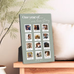 Moderne gepersonaliseerde koppels foto liefdesverh fotoplaat<br><div class="desc">Moderne Gepersonaliseerde Koppels Foto Love Story Plaque</div>