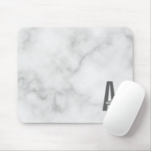 Moderne Gepersonaliseerde Krachtige Monogram en Na Muismat