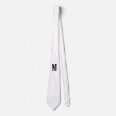 Moderne Gepersonaliseerde Krachtige Monogram en Na Stropdas (Voorkant)