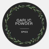 Moderne gepersonaliseerde kruidenpotten etiketten (Voorkant)