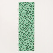 Moderne gepersonaliseerde Leopard Animal Print Gro Yogamat (Achterkant)