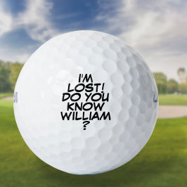 Moderne Gepersonaliseerde Leuke Bericht Ik Ben Ver Golfballen
