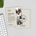 Moderne gepersonaliseerde Logo-business Flyer<br><div class="desc">Maak een blijvende indruk met deze moderne gepersonaliseerde zakelijke flyer, ontworpen op een verfijnde neutrale toon. Met ruimte voor uw aangepaste logo, drie foto's en gepersonaliseerde tekst, is deze flyer ideaal om de unieke identiteit van uw merk te laten zien. Of het nu gaat om het promoten van diensten, producten...</div>