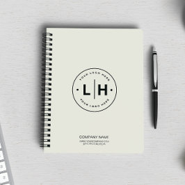 Moderne gepersonaliseerde Logo-business Notitieboek