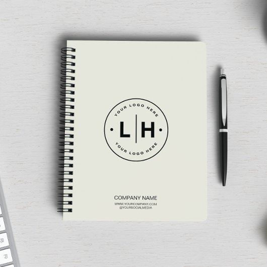 Moderne gepersonaliseerde Logo-business Notitieboek