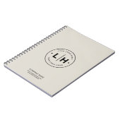 Moderne gepersonaliseerde Logo-business Notitieboek (Linkerzijde)