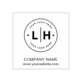 Moderne gepersonaliseerde Logo-business Rubberstempel (Afrduk)