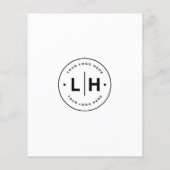 Moderne Gepersonaliseerde Logo Foto Wit Bedrijf Flyer (Achterkant)