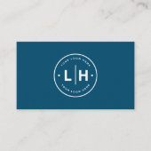Moderne Gepersonaliseerde Logo Foto Zakkaartje Visitekaartje (Voorkant)
