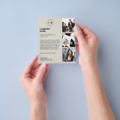 Moderne gepersonaliseerde Logo-fotobedrijf Flyer (Hand)