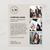 Moderne Gepersonaliseerde Logo Zakelijke Markt Flyer (Voorkant)