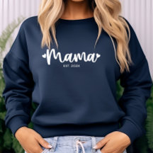 Moderne gepersonaliseerde mama Est. Trendy typogra