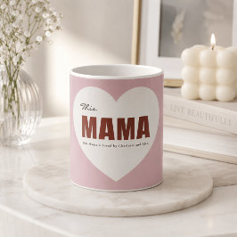 Moderne Gepersonaliseerde Mama Hart Mok