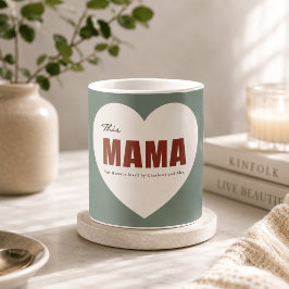 Moderne Gepersonaliseerde Mama Hart Mok