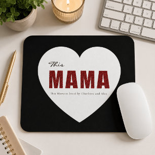 Moderne Gepersonaliseerde Mama Hart Muismat