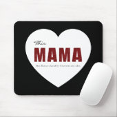 Moderne Gepersonaliseerde Mama Hart Muismat (Met muis)