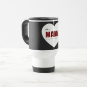Moderne Gepersonaliseerde Mama Hart Reisbeker (Voorkant links)