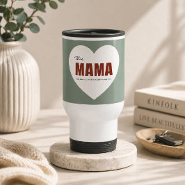 Moderne Gepersonaliseerde Mama Hart Reisbeker