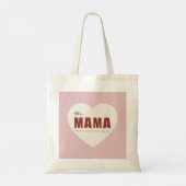 Moderne Gepersonaliseerde Mama Hart Tote Tas (Achterkant)