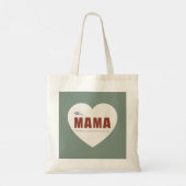 Moderne Gepersonaliseerde Mama Hart Tote Tas (Achterkant)