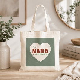 Moderne Gepersonaliseerde Mama Hart Tote Tas