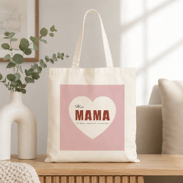 Moderne Gepersonaliseerde Mama Hart Tote Tas