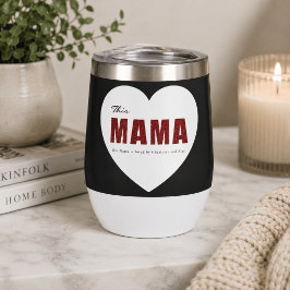 Moderne Gepersonaliseerde Mama Hart Waterfles