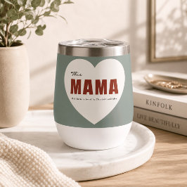 Moderne Gepersonaliseerde Mama Hart Waterfles