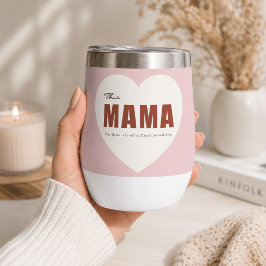 Moderne Gepersonaliseerde Mama Hart Waterfles