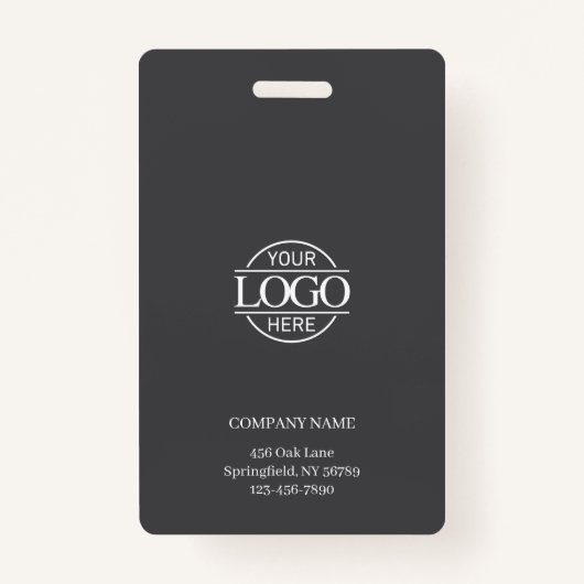 Moderne Gepersonaliseerde Medewerker Fotobedrijf L Badge (Achterkant)