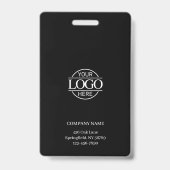 Moderne Gepersonaliseerde Medewerker Fotobedrijf L Badge (Achterkant)