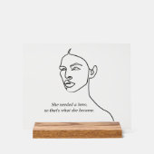 Moderne gepersonaliseerde meisjesgeschenken acryl bord (Voorkant)