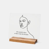 Moderne gepersonaliseerde meisjesgeschenken acryl bord (Hoek)