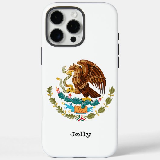 Moderne gepersonaliseerde Mexicaanse adelaar Case-Mate iPhone Case (Achterkant)