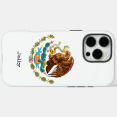 Moderne gepersonaliseerde Mexicaanse adelaar Case-Mate iPhone Case (Achterkant (horizontaal))