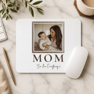 Moderne gepersonaliseerde moeder foto muismat cade