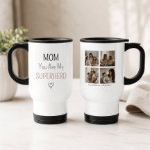 Moderne Gepersonaliseerde Moeder Superheld Foto Co