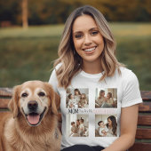Moderne Gepersonaliseerde Moeder Superheld Foto Co T-shirt