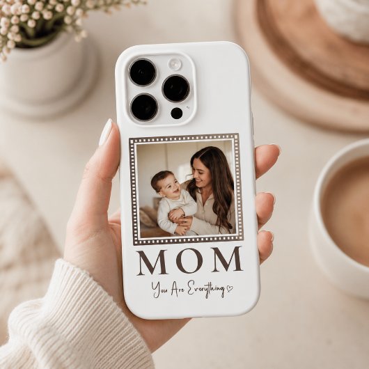 Moderne gepersonaliseerde moeders foto telefoonhoe Case-Mate iPhone case